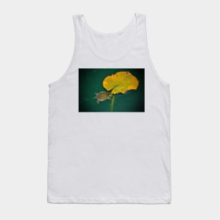 Baby Turtle And Lily Pad Tank Top